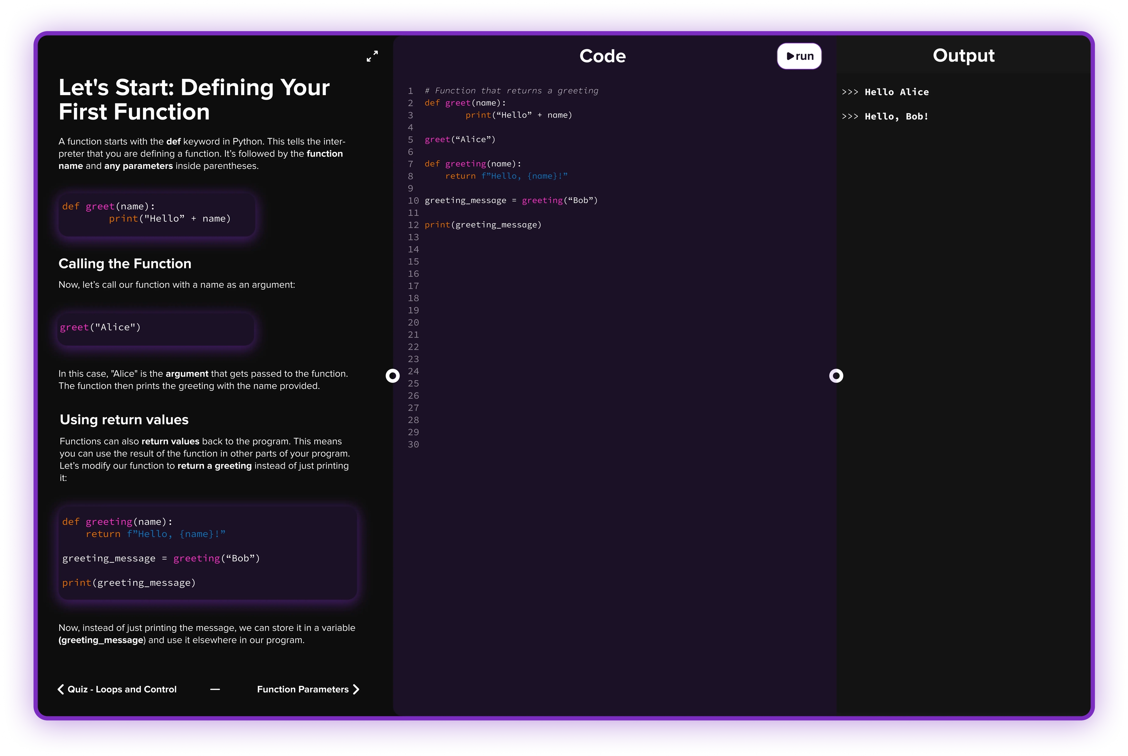 CodeMastery Platform Interface